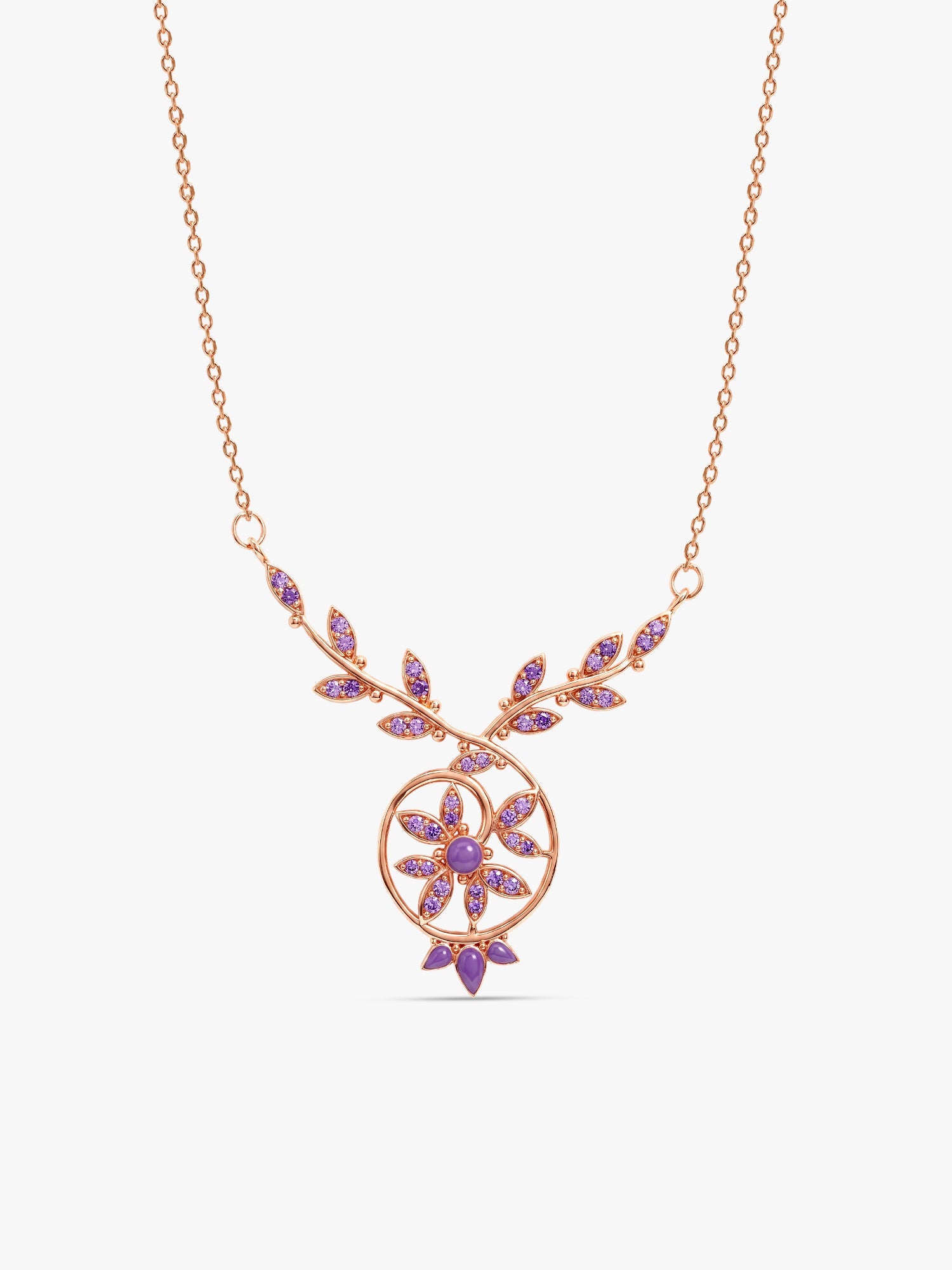 Rose Gold French Beauty Necklace