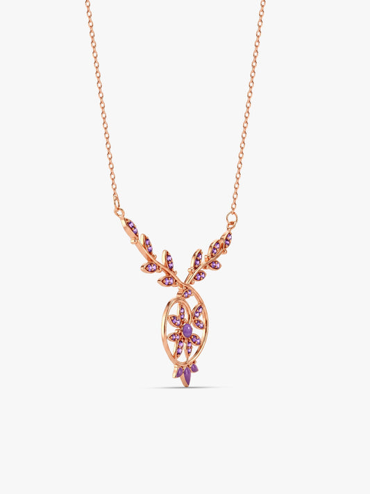 Rose Gold French Beauty Necklace