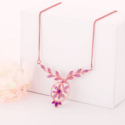 Rose Gold French Beauty Necklace