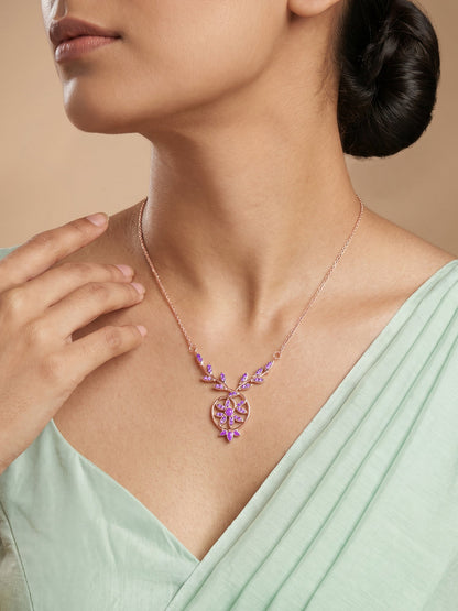 Rose Gold French Beauty Necklace