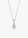 Silver Falling Dew Pendant With Link Chain