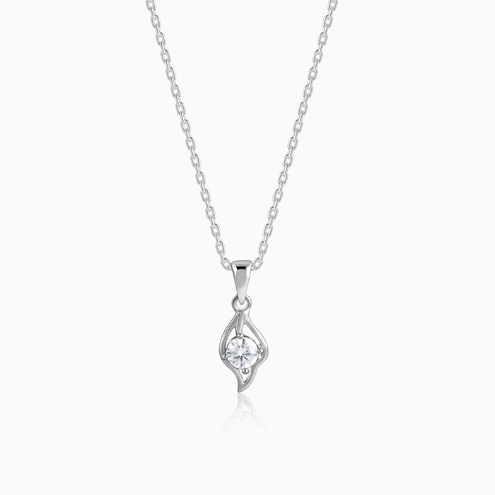 Anushka Sharma Silver Falling Dew Pendant With Link Chain - Image 1