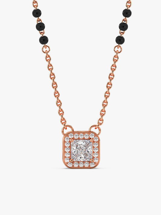 Rose Gold Love Square Mangalsutra