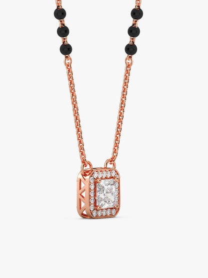 Rose Gold Love Square Mangalsutra