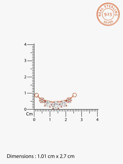 Rose Gold Zirconia Elegance Mangalsutra