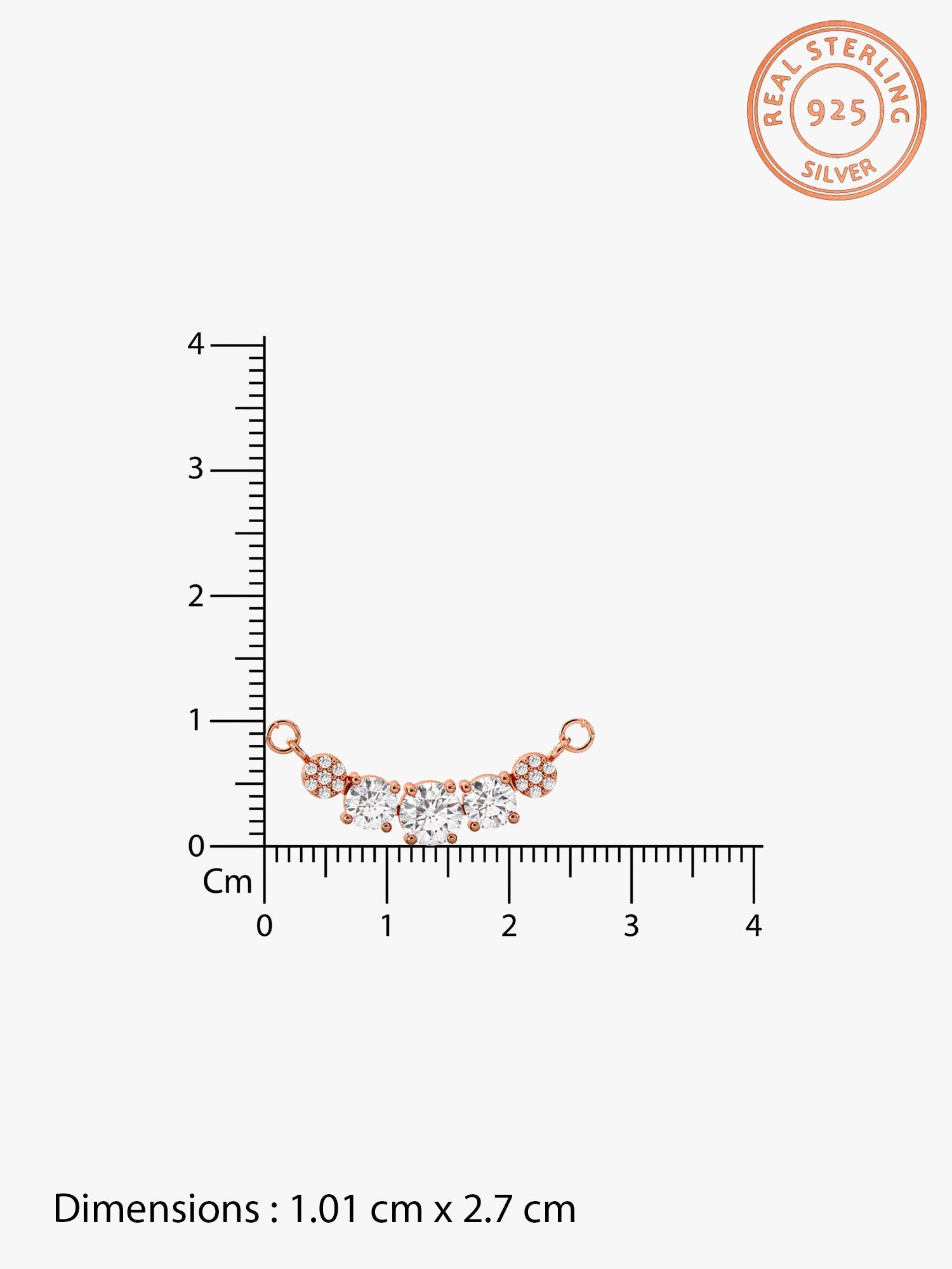 Rose Gold Zirconia Elegance Mangalsutra