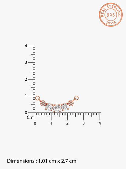 Rose Gold Zirconia Elegance Mangalsutra