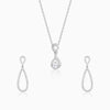 Silver Zirconia Drop Set