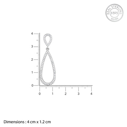 Silver Zirconia Drop Set