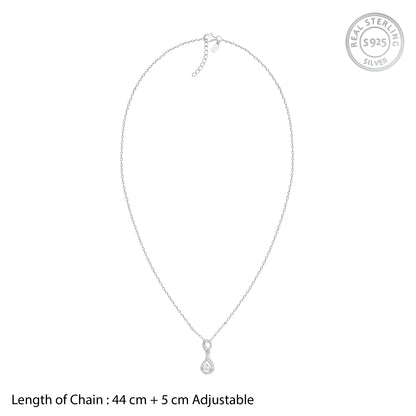 Silver Zirconia Drop Set