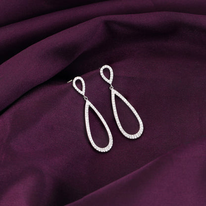 Silver Zirconia Drop Set