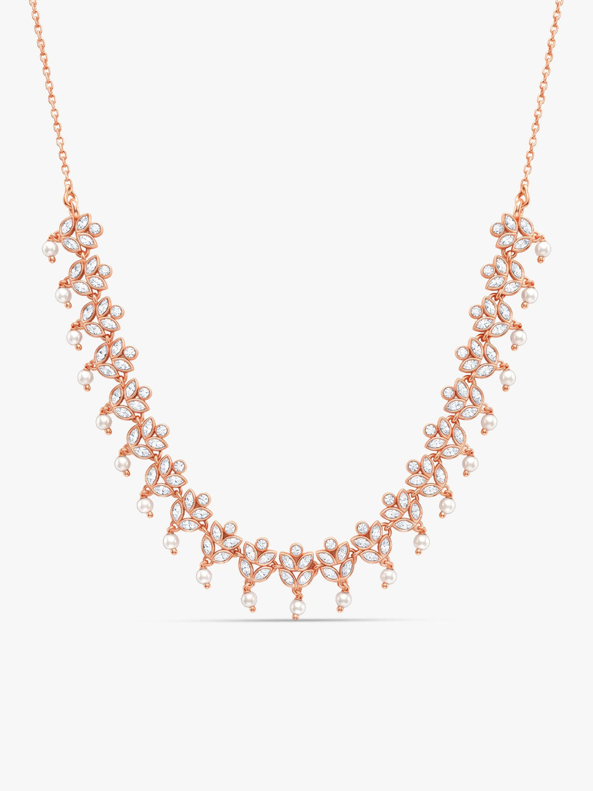 Rose Gold Gleam of Glamour Necklace