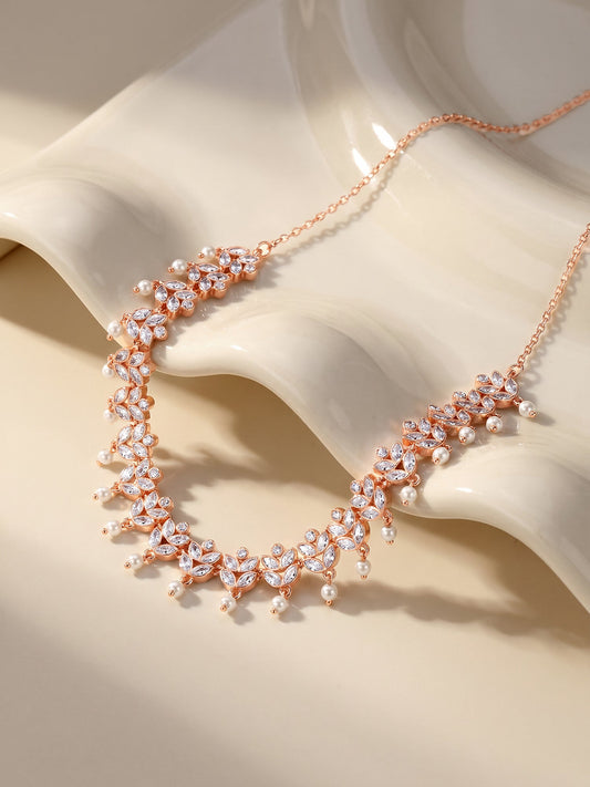 Rose Gold Gleam of Glamour Necklace