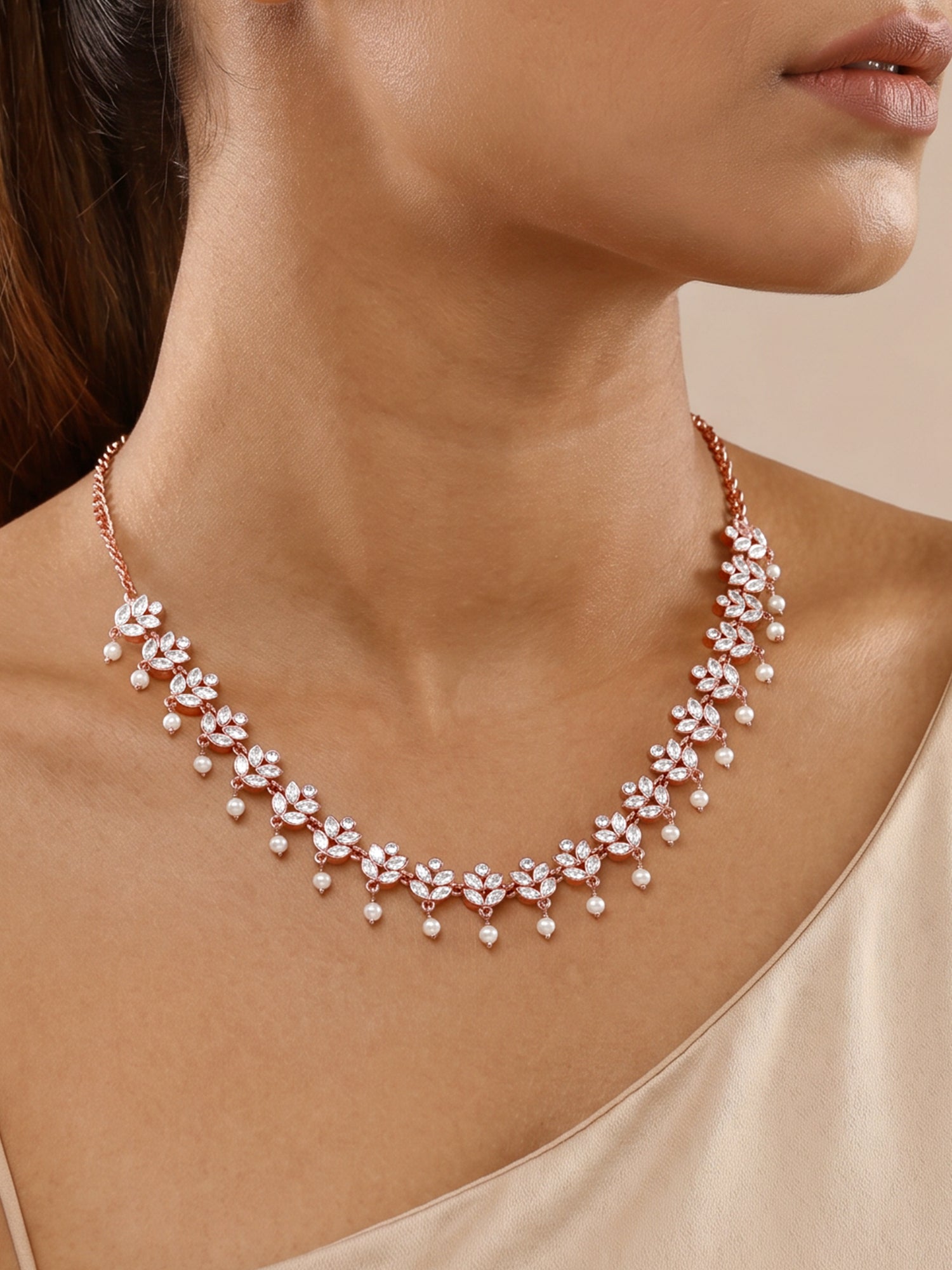 Rose Gold Gleam of Glamour Necklace