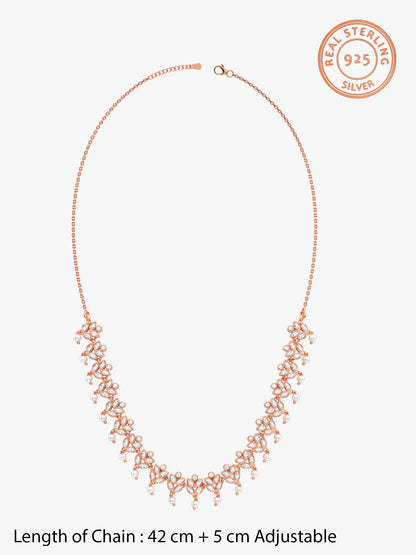 Rose Gold Gleam of Glamour Necklace