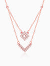 Rose Gold Trendy Layered Necklace