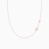 Rose Gold Star Crossed Lovers Necklace
