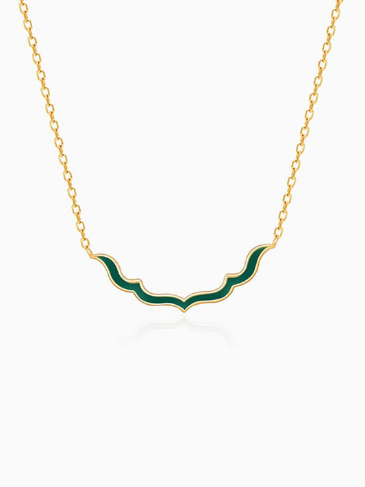 Golden Emerald Nawab Necklace