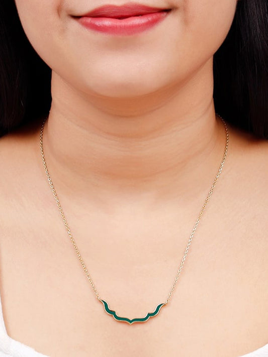 Golden Emerald Nawab Necklace