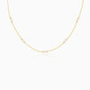 Golden Minimal Pearl Necklace