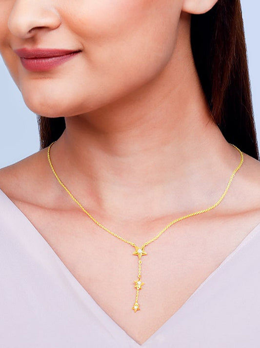 Golden Stars Are All Around Me Necklace