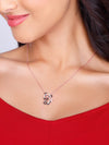 Rose Gold Panda Heart Me Necklace