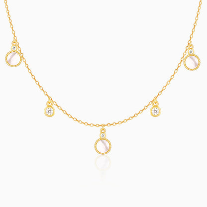 Golden Spread the Charm Necklace
