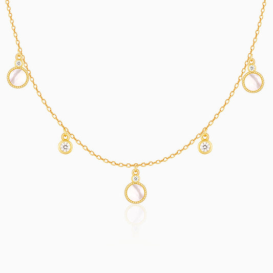 Golden Spread the Charm Necklace