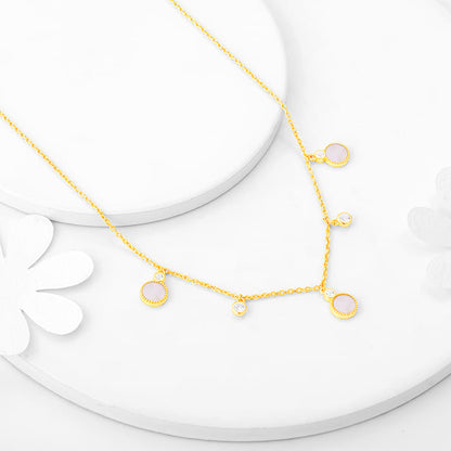 Golden Spread the Charm Necklace
