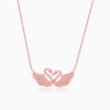 Rose Gold Swan Love Necklace
