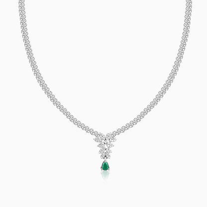 Silver Party Wear Necklace