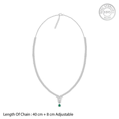 Silver Party Wear Necklace