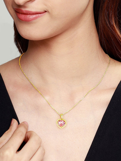 Golden Dreamy Heart Pendant