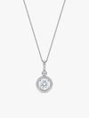 Silver Drizzle Drop Pendant with Box Chain