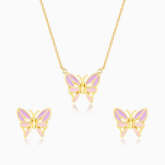 Golden Flutter With Joy Butterfly Set