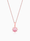 Rose Gold May You Always Bloom Pendant With Link Chain
