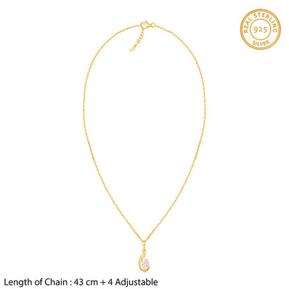 Golden Dream Pendant With Link Chain