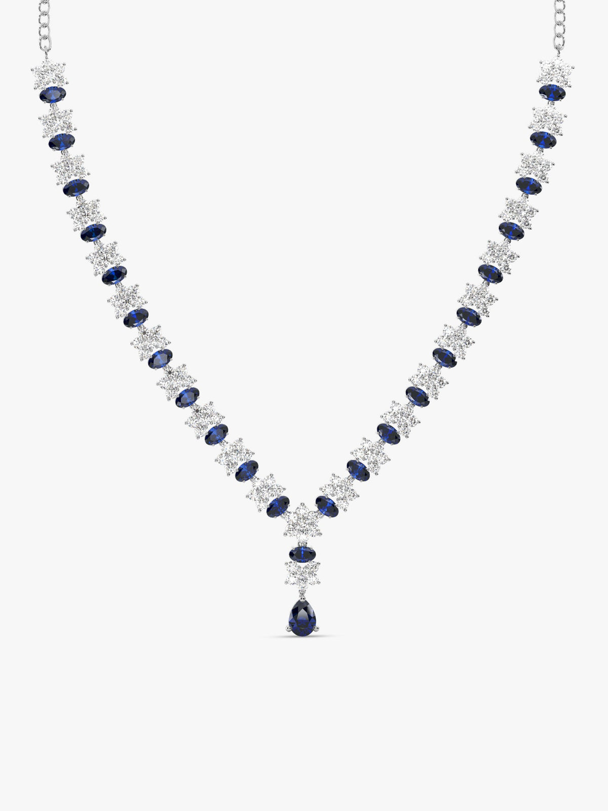 Silver Glamour In Colour Necklace