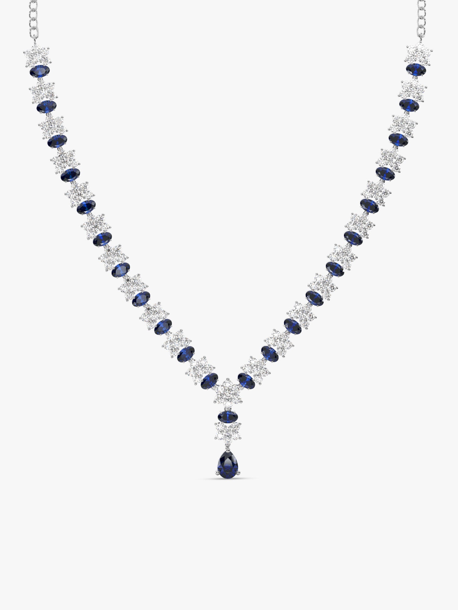 Silver Glamour In Colour Necklace