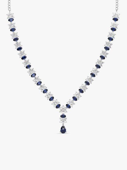 Silver Glamour In Colour Necklace