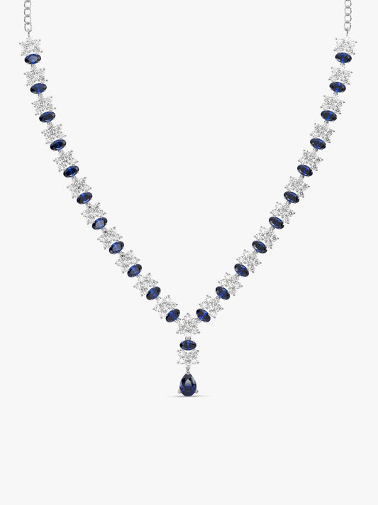 Silver Glamour In Colour Necklace