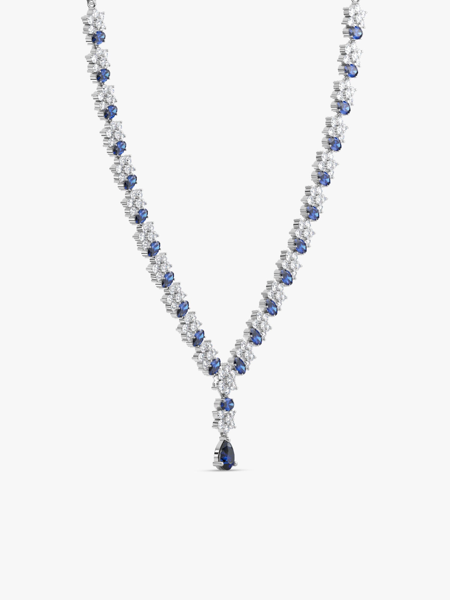 Silver Glamour In Colour Necklace