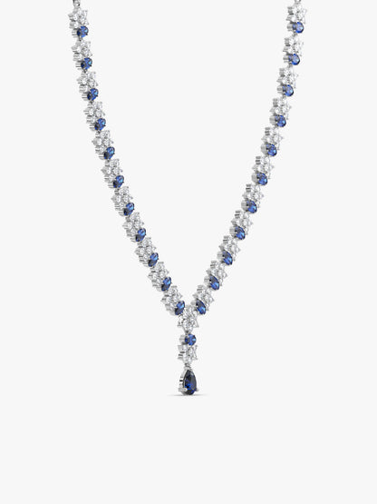 Silver Glamour In Colour Necklace