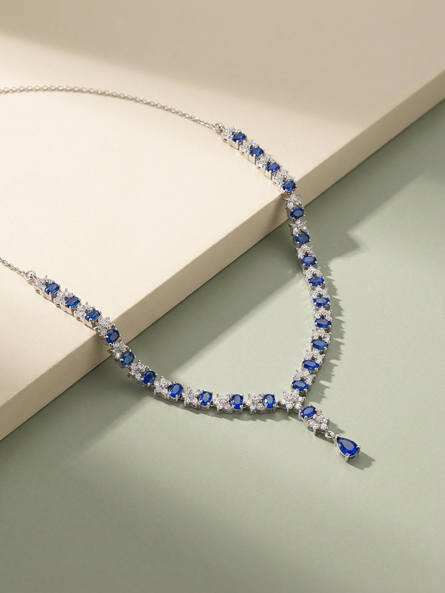 Silver Glamour In Colour Necklace