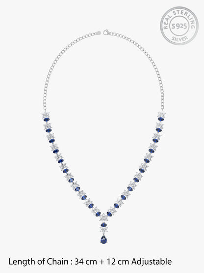 Silver Glamour In Colour Necklace