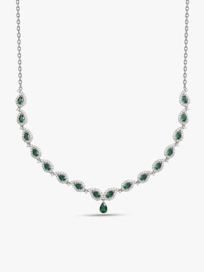 Silver Mango Leaf Necklace