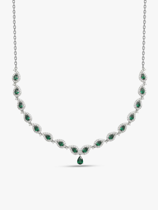 Silver Mango Leaf Necklace