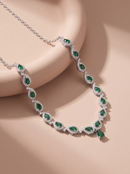 Silver Mango Leaf Necklace