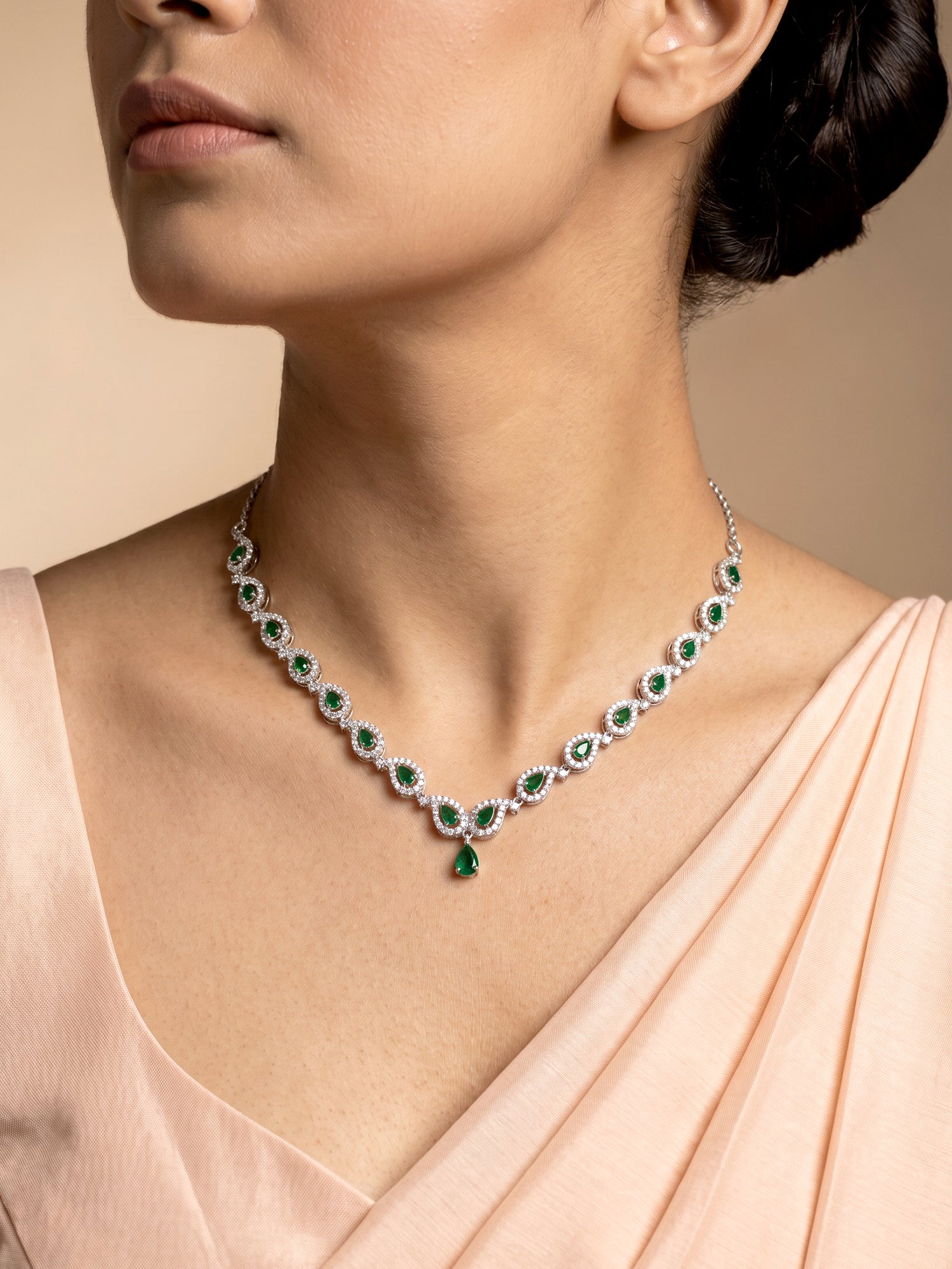 Silver Mango Leaf Necklace