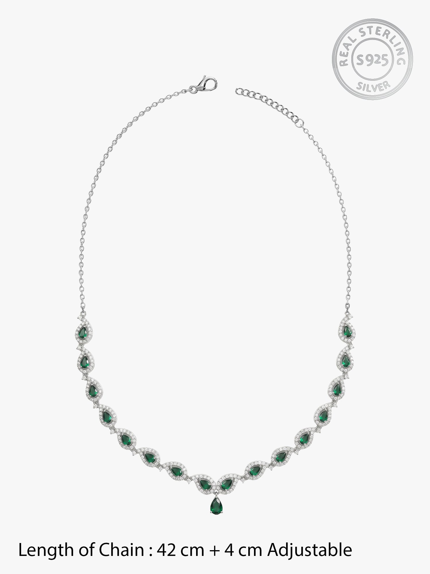 Silver Mango Leaf Necklace
